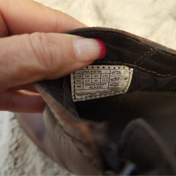 EARTH ORIGINS NWOT OMBRE BROWN ANKLE BOOTS SIZE 8.5 1206 - Picture 7 of 7